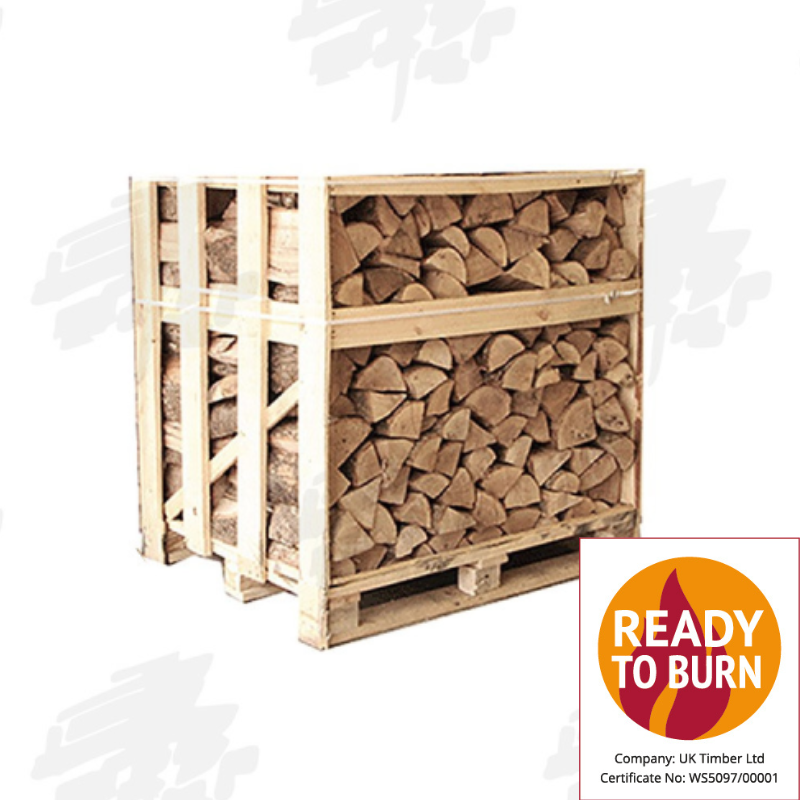 Crate Of Kiln-Dried Mixed Hardwood Firewood